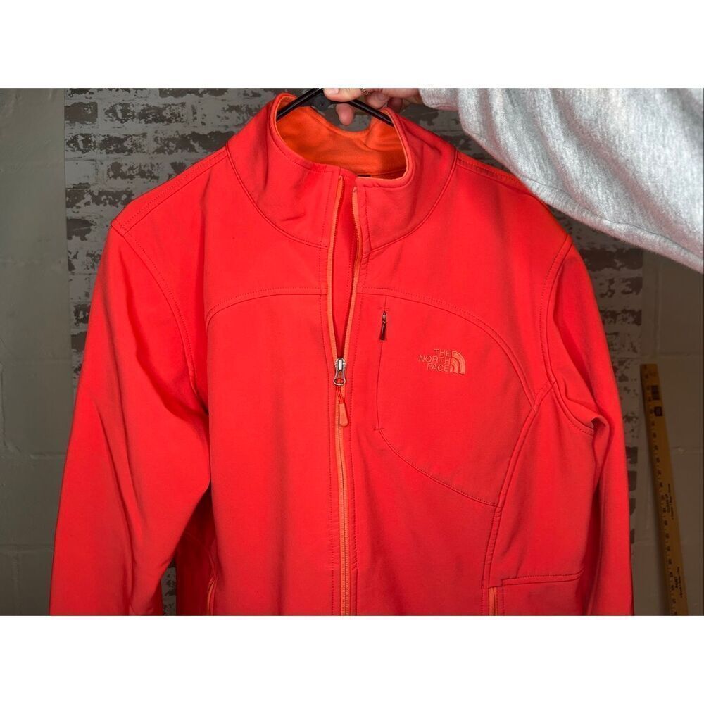 The North Face | women bright coral pink zip up jacket